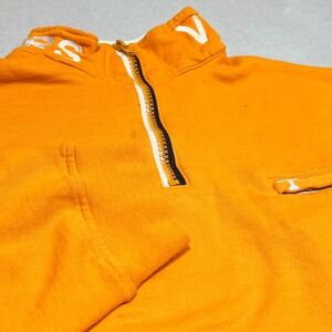 Vintage Castaways Tennessee Volunteers Orange Quarter Zip Sweatshirt Men's L